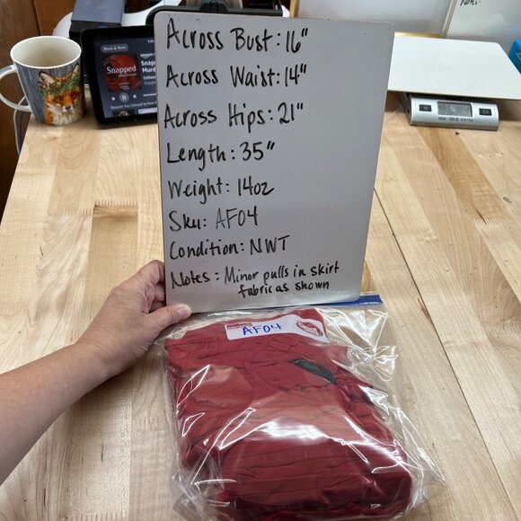 Max Studio Red Pleated Halter Dress Cocktail Party Elegant Size Medium NWT - Picture 13 of 15